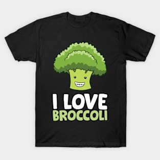 Funny Broccoli Lover I Love Broccoli T-Shirt